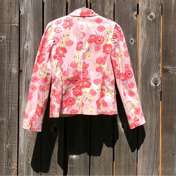 Apostrophe Stretch one button floral blazer size 4 - Picture 9 of 16